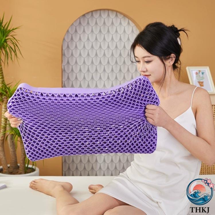 枕 枕カバー 付き 首こり ジェル枕 無重力枕 ハニカム枕 ゲル枕  ジェルピロー 無重力まくら ジェルまくら 首枕 安眠枕 おしゃれ 空間になじむ おすすめ