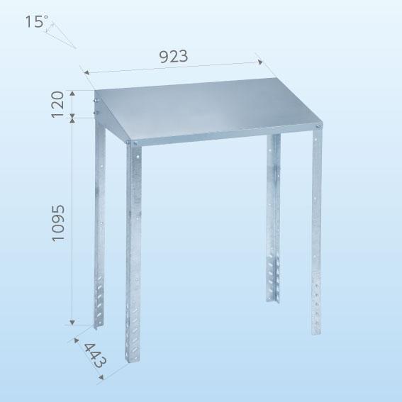 在庫有り エアコン架台用防雪屋根 幅広 C-RZJ-L2 亜鉛メッキ