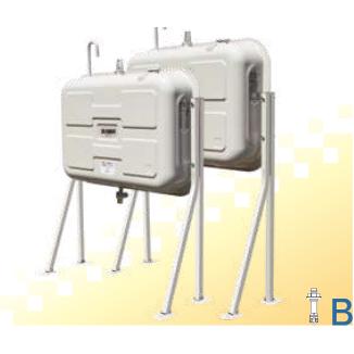 サンダイヤ KH3-250SJ 壁ピタハーフ灯油タンク 容積250L・容量225L