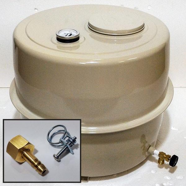 【未使用】長府製作所　オイルタンク 在庫有り 長府製作所 オイルタンク OT-21と送油ゴムホース接続用口金