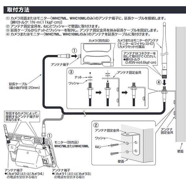 在庫有り マスプロ WHC-5C1 アンテナ5m延長ケーブルセット｜himawaridensetsu｜06