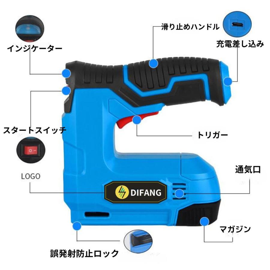 タッカー ステープル タッカー電動 diy工具 いす張替え 椅子修理 椅子張替え  diy道具 日曜大工 釘打ち機  diy用品 イス修理 ガンタッカー｜himawaridifang-store｜07