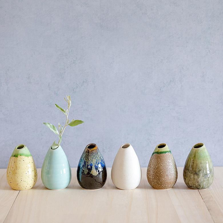CUREPOT 一輪挿し フラワーベース かわいい 陶器 日本製 花瓶 CUREPOT 一輪挿し フラワーベース かわいい 陶器 日本製 花瓶