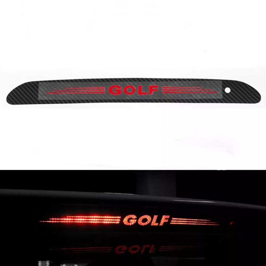 カーボンファイバーブレーキライトステッカー 装飾カバー フォルクスワーゲン vw 引出物 品 ゴルフ6 公式の ゴルフ7 mk6