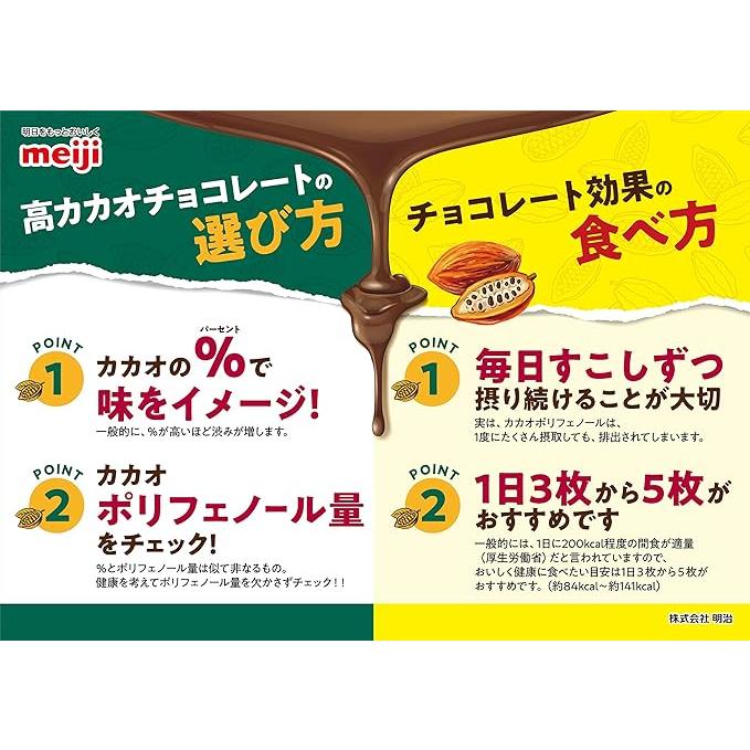 チョコレート効果 明治 カカオ 72% 47枚 X 6袋 1,410g カカオ