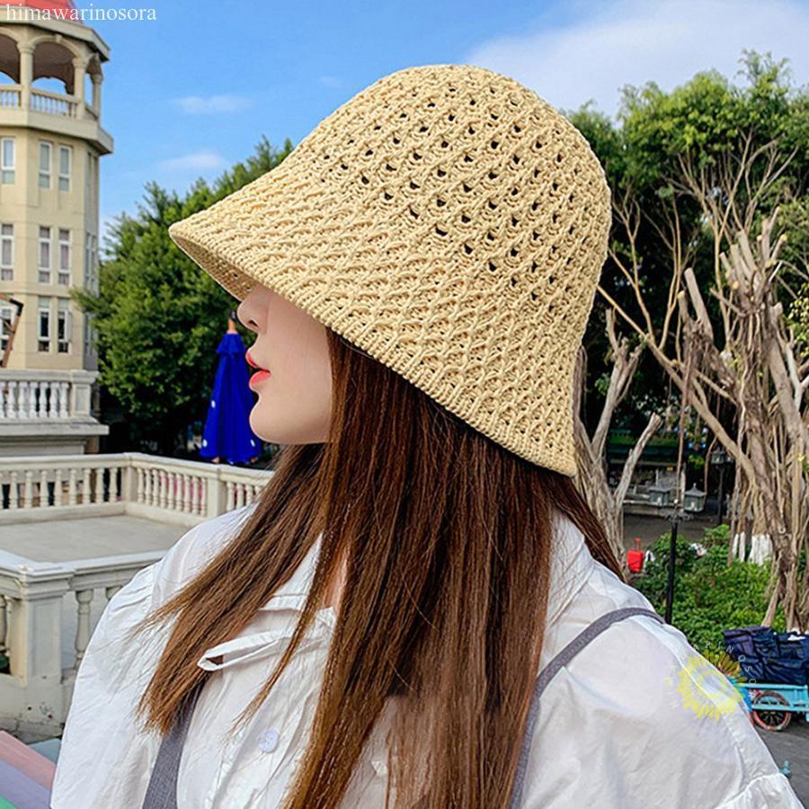 ストローハット レディース 全7色 : 向日葵の空 - 通販 - Yahoo