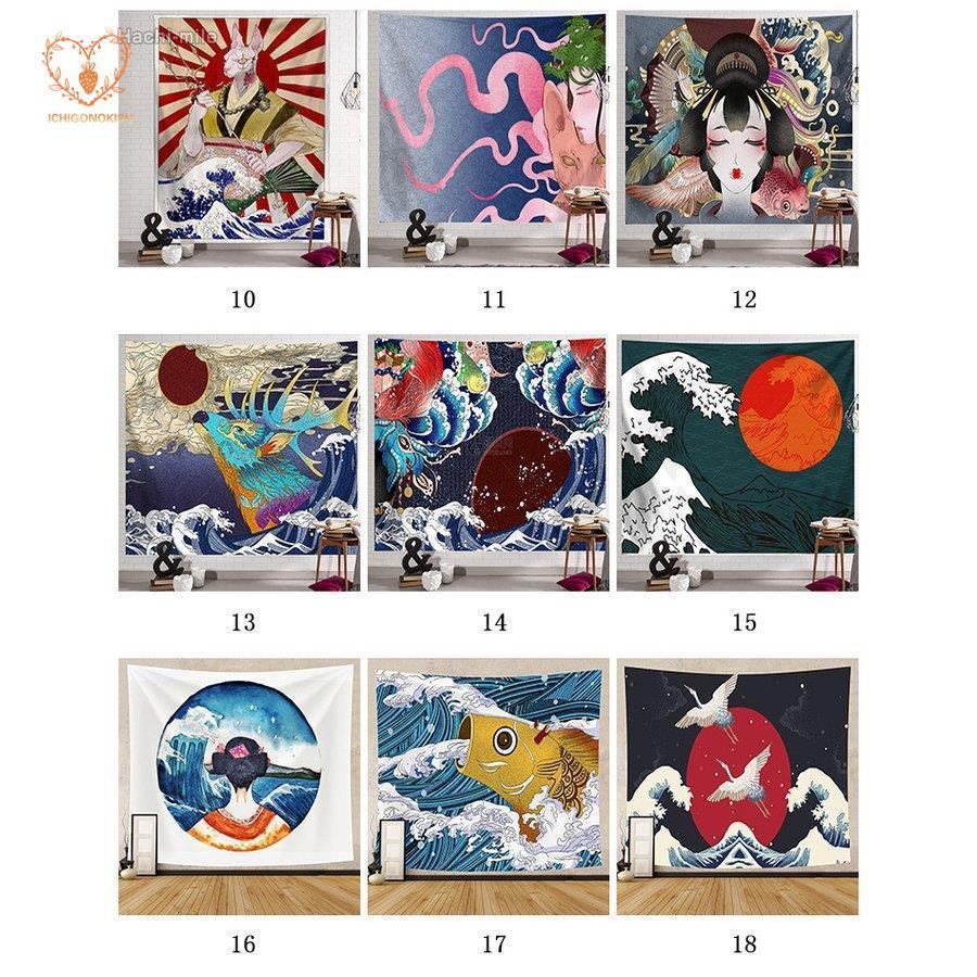 タペストリー 布 壁掛け 布ポスター 背景布 飾り 掛け布 大判 和風 神奈川 風景 浮世絵 撮影背景布 インテリア Jxy12 Hesm98 向日葵の空 通販 Yahoo ショッピング