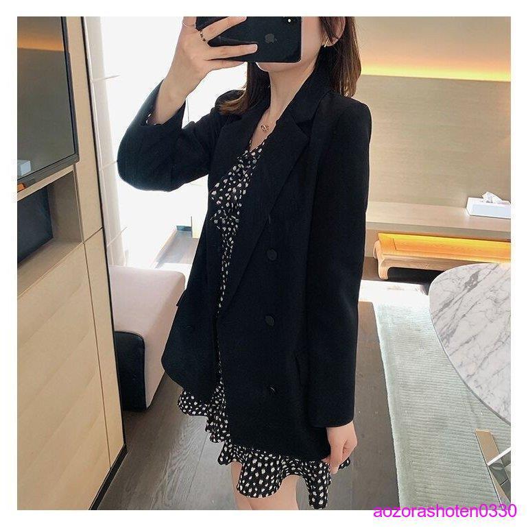 スーツジャケット レディース 秋新作 長袖ブレザー 黒スーツ 40代 カジュアル テーラードジャケット ゆったり 着痩せ 通勤 オシャレ上品 30代 50代 4周年記念イベントが