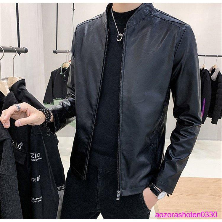 レザージャケット メンズ 50代 40代 秋冬 裏起毛 アウター 革ジャン PU