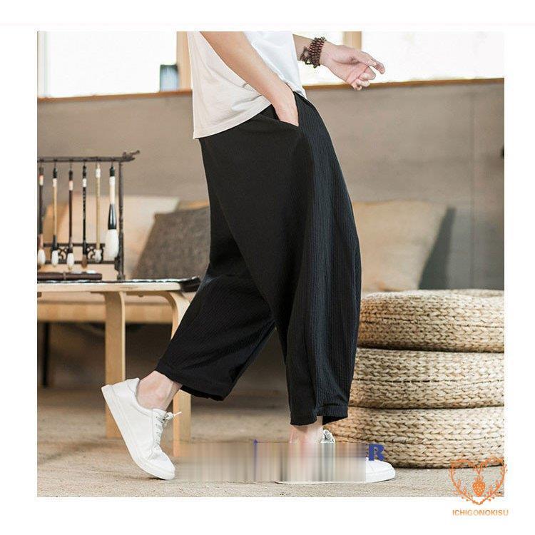【Y's for men】ワイズフォーメン　麻ワイドパンツ サルエルパンツ 楽天市場】【10%OFF 9/10まで】サルエルパンツ 綿麻 パンツ