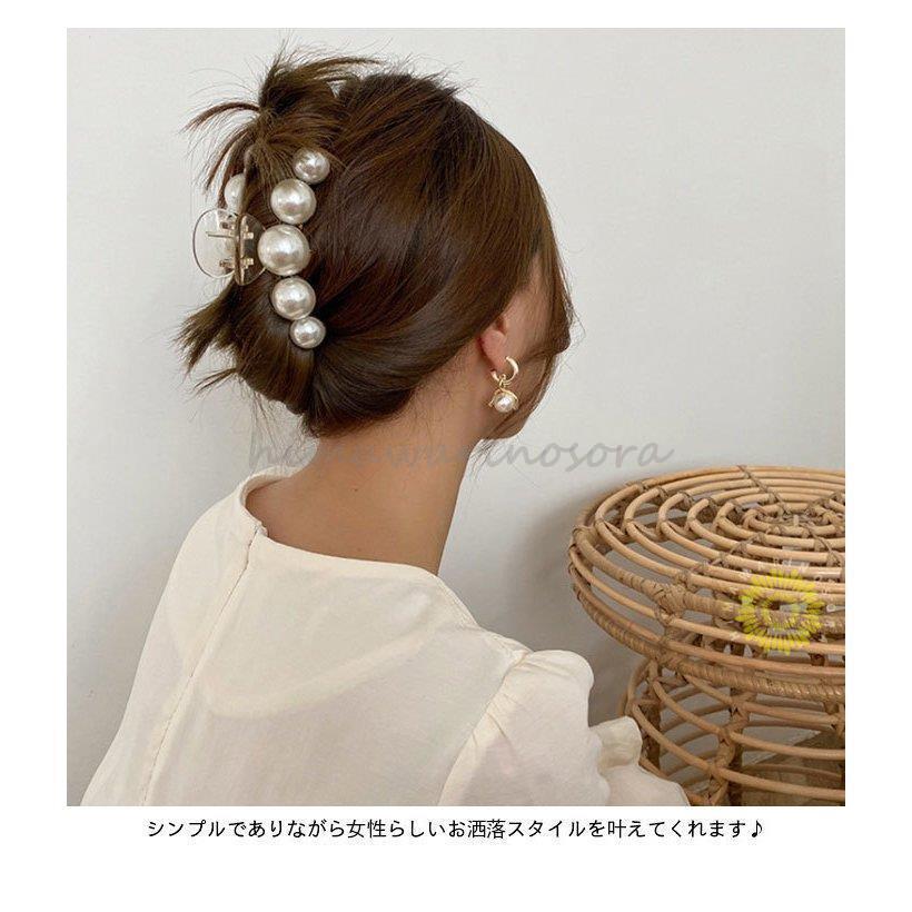 パールバレッタ ヘアクリップ バンスクリップ おしゃれ シンプル 可愛い ヘアアクセサリー 髪飾り プレゼント 誕生日 ギフト 贈り物 春新作｜himawarinosora｜07