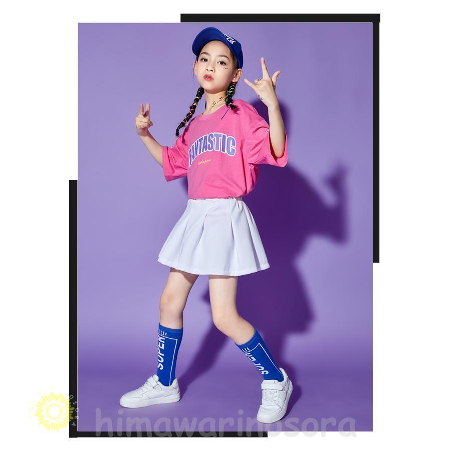 キッズ ダンス衣装 ヒップホップ 子供服 HIPHOP ズボン 半袖 セット 男の子 女の子 ジャズダンス 発表会 練習着 ステージ衣装 上下2点セット｜himawarinosora｜05