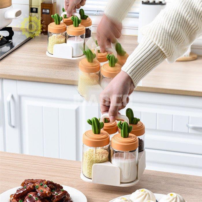 調味料入れ サボテン 4点セット スプーン スパイス容器 塩