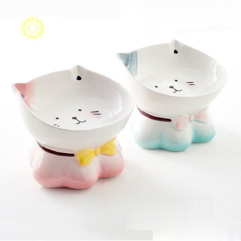 Orneko 猫用食器 台付き ピンク Orneko 猫用食器 台付き ピンク Orneko 猫用食器 台付き ピンク