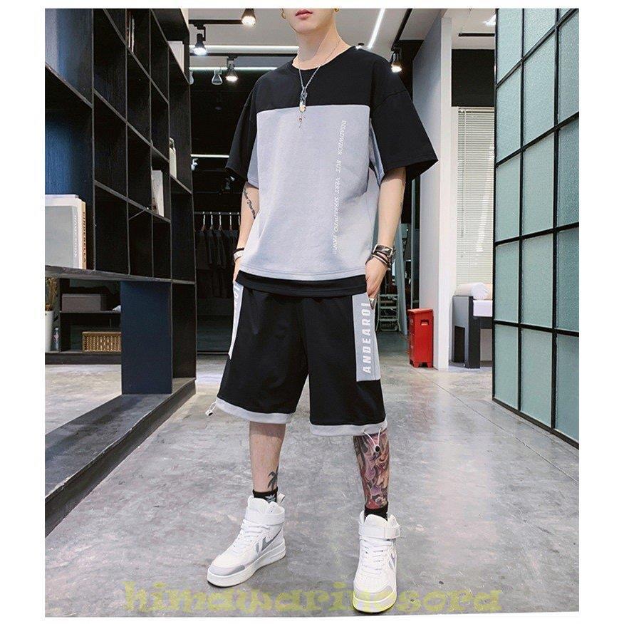 セットアップ メンズ 夏 ジャージ 上下セット スウェット 吸汗 半袖 Tシャツ 丸首 薄手 ショートパンツ スポーツ 大きいサイズ カジュアル おしやれ 新作 おすすめ特集