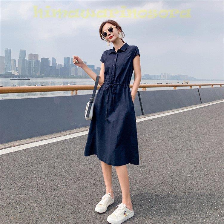 ワンピース レディース 40代 20代 夏 半袖 きれいめ 上品 シャツ