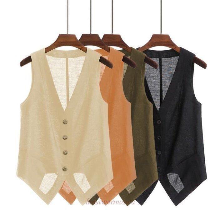 特別セール品 ベスト レディース 綿麻 サマーベスト 通気 夏 ノースリーブ 薄手 ｖネク Aynaelda Com