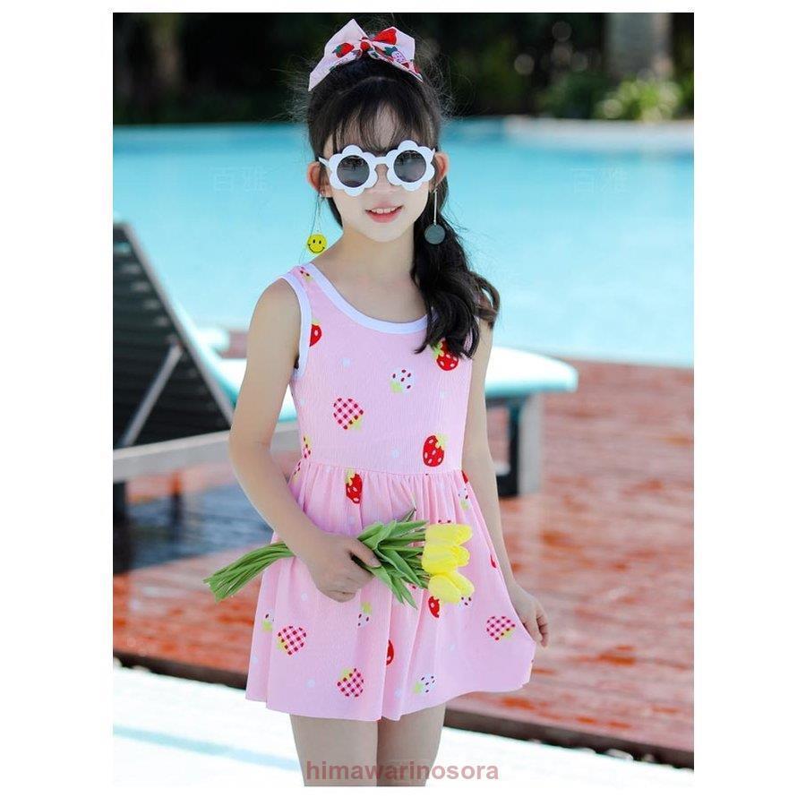 水着 女児 ワンピース 子供 スイムウェア イチゴ柄 速乾 水着ワンピース 女の子 小学生 7歳 9歳 苺柄 おしゃれ 水泳服 キッズ ワンピース水着 You05 Eexk81 向日葵の空 通販 Yahoo ショッピング