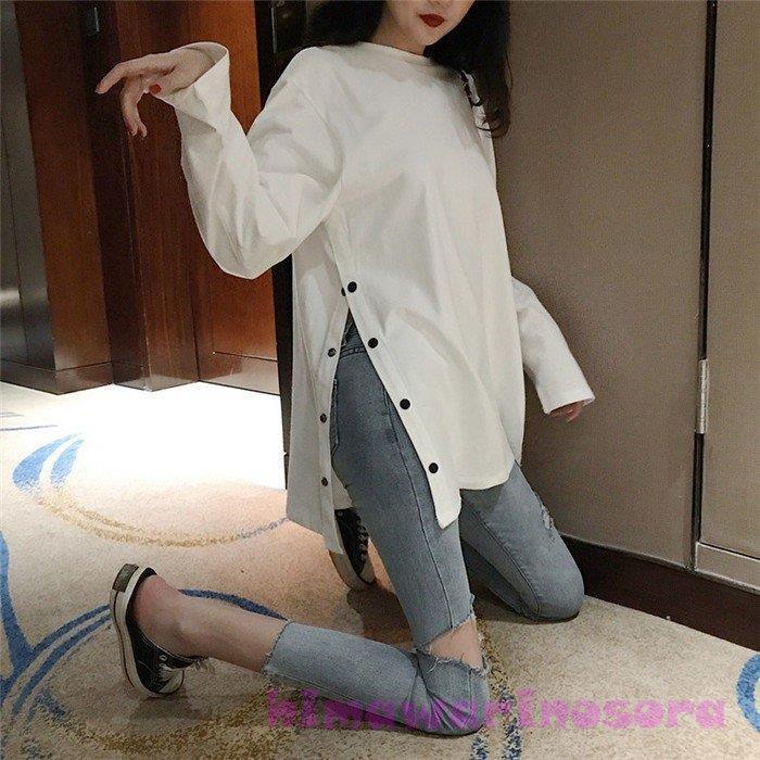 Tシャツ レディース 40代 おしゃれ ゆったり カジュアル スエットシャツ トップス トレーナー プルオーバー 可愛い 無地