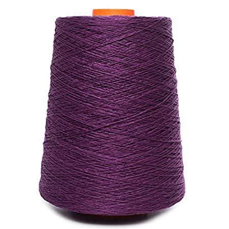 特別セーフ 3層 - 赤み紫 - 1ポンド - 100%亜麻リネン - リネン糸コーン - 3.000ヤード - 裁縫編みかぎ針編み刺繍 毛糸