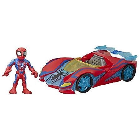 【限定販売】 Hero Super Marvel Heroes Playskool Adventures 5-Inch Racer, Web Spider-Man その他