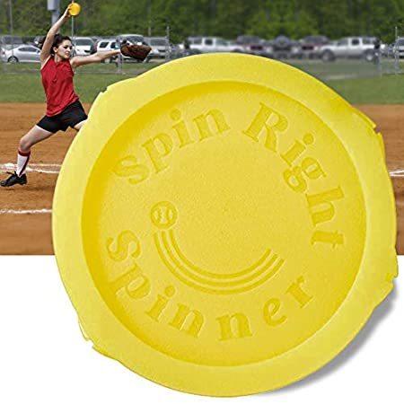 ソフトボールトレーニング補助器具 ピッチング スローイング 野球練習用具 Shopのソフトボールトレーニング補助器具 右スピナー トップ大学プログラムで使用 イエロー B08b4wrslb Himawarin Himawarin Shop 1パック 在庫有 即納