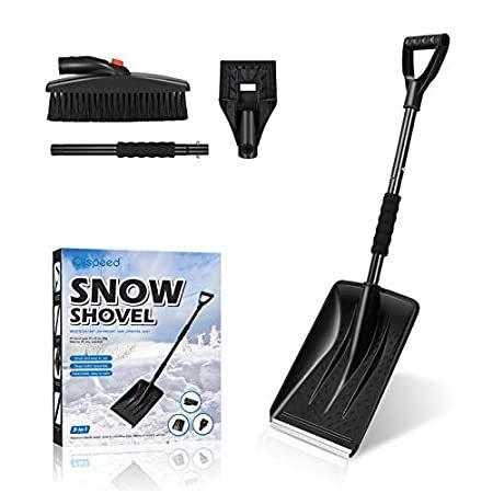 受賞店舗 Clispeed 3 In 1 Snow Shovel Kit Portable Snow Shovel With Ice Scraper And S 超歓迎 Www Aqtsolutions Com