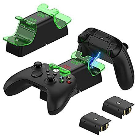 Charging Station for Xbox Series X|S Controller with 2 Packs 1400mAh Rechar