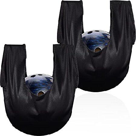 Zhanmai ボウリング用 シースソー 洗えるボウリングボールポリッシャーバッグ ボウリングボールクリーナーホルダーバッグ ブラック ボウリングクリ 税込