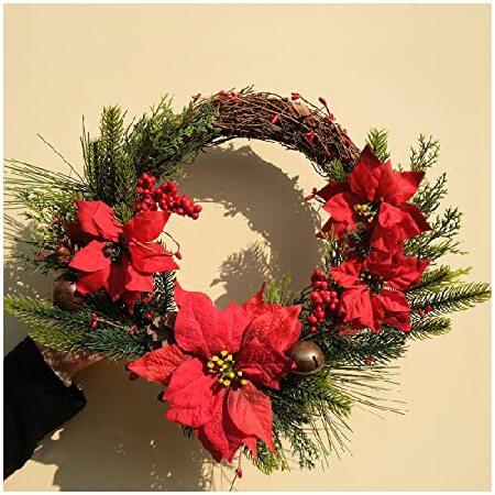 100 本物 ジャングルベル ヤドリギ クリスマスリース Romcaper グリーンパインラスティック 屋内 玄関 ホームデコレーション 人工ガーランド ホリデー オブジェ 置き物 qhema Com