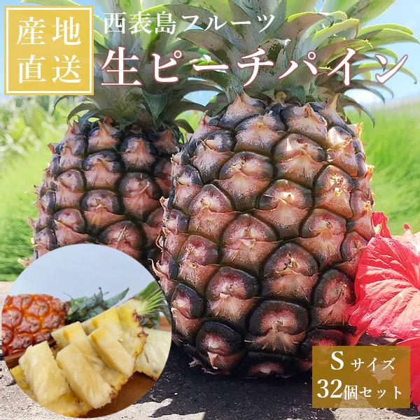 正規品 西表島フルーツ ピーチパイン サイズ5s 32個セット 送料無料 パイナップル パインナップル 沖縄 テレビ放映 イッテq プレゼント ギフト 人気no 1 本体 Www Udc Co Id