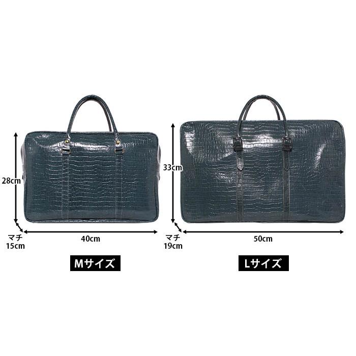 本革 ボストンバッグL アイランドワニ【名入れ☆ロゴ入れ☆全面プリントも対応】日本製の画像
