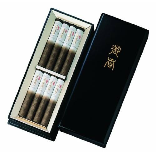 日本香堂 特選 嵯峨野 塗箱短8入