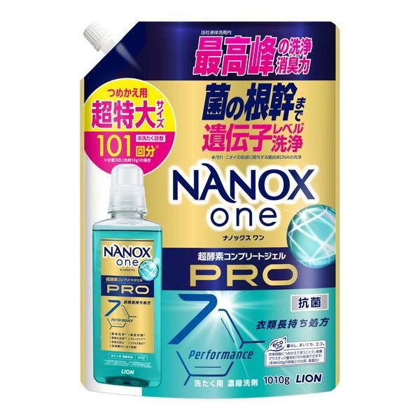 (まとめ買い×6個セット)ライオン ナノックスワン NANOX one PRO つめかえ用 超特大 1010g 洗濯用洗剤 (送料無料)_2