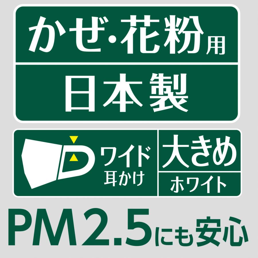 【送料無料・まとめ買い&times;3個セット】ユニ・チャーム 超快適 超立体マスク 遮断タイプ 大きめサイズ ホワイト 30枚入 かぜ・花粉用 日本製