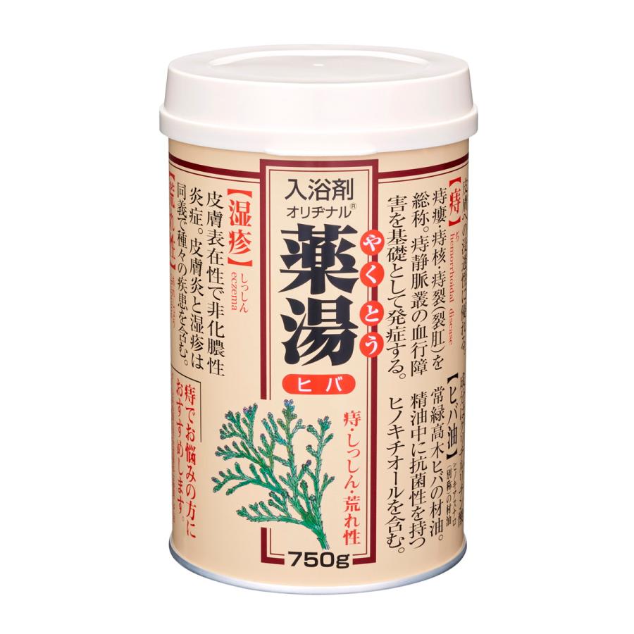 (まとめ買い×12個セット)オリヂナル 薬湯 入浴剤 ヒバ 750g (送料無料)_2