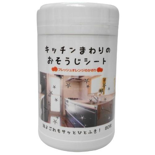 (まとめ買い×24個セット)コーヨー化成 キッチンまわりのおそうじウェット ボトル 80枚(4972453415488) (送料無料)