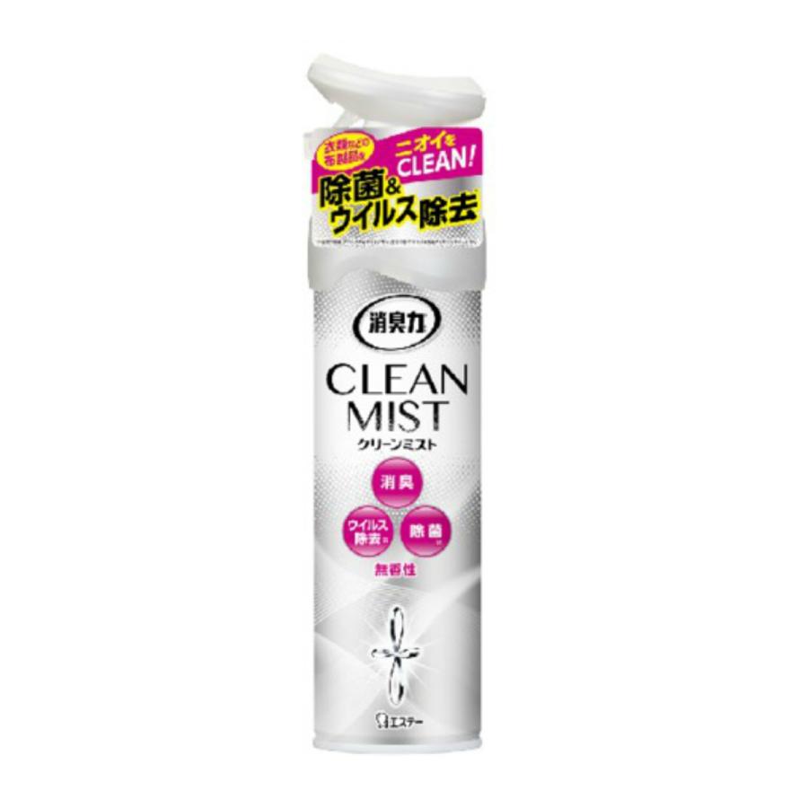 (まとめ買い×24個セット)エステー 消臭力 CLEAN MIST クリーンミスト無香性 280ml (送料無料)