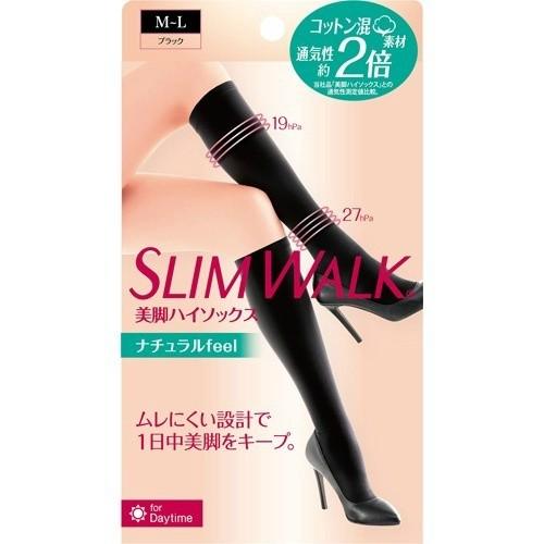 【送料無料・まとめ買い×40個セット】ピップ スリムウォーク SLIM WALK 美脚ハイソックス ナチュラル feel  M-L