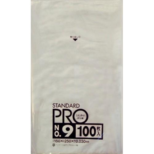 L-09規格袋9号 透明 100枚×40点セット まとめ買い価格 ( 4902393419093 ) (送料無料)