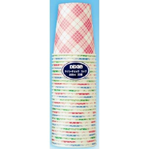 日本デキシー デイリーチェックカップ30P×60点セット まとめ買い価格 ( 4902172100402 ) (送料無料)