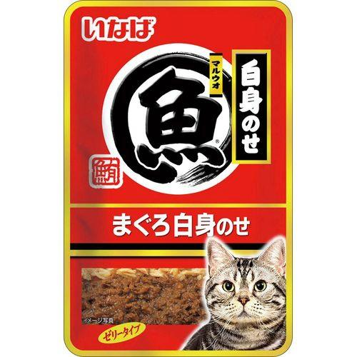 (まとめ買い×96個セット)いなば マルウオ 白身のせ パウチ まぐろ白身のせ ゼリータイプ 40g (送料無料)