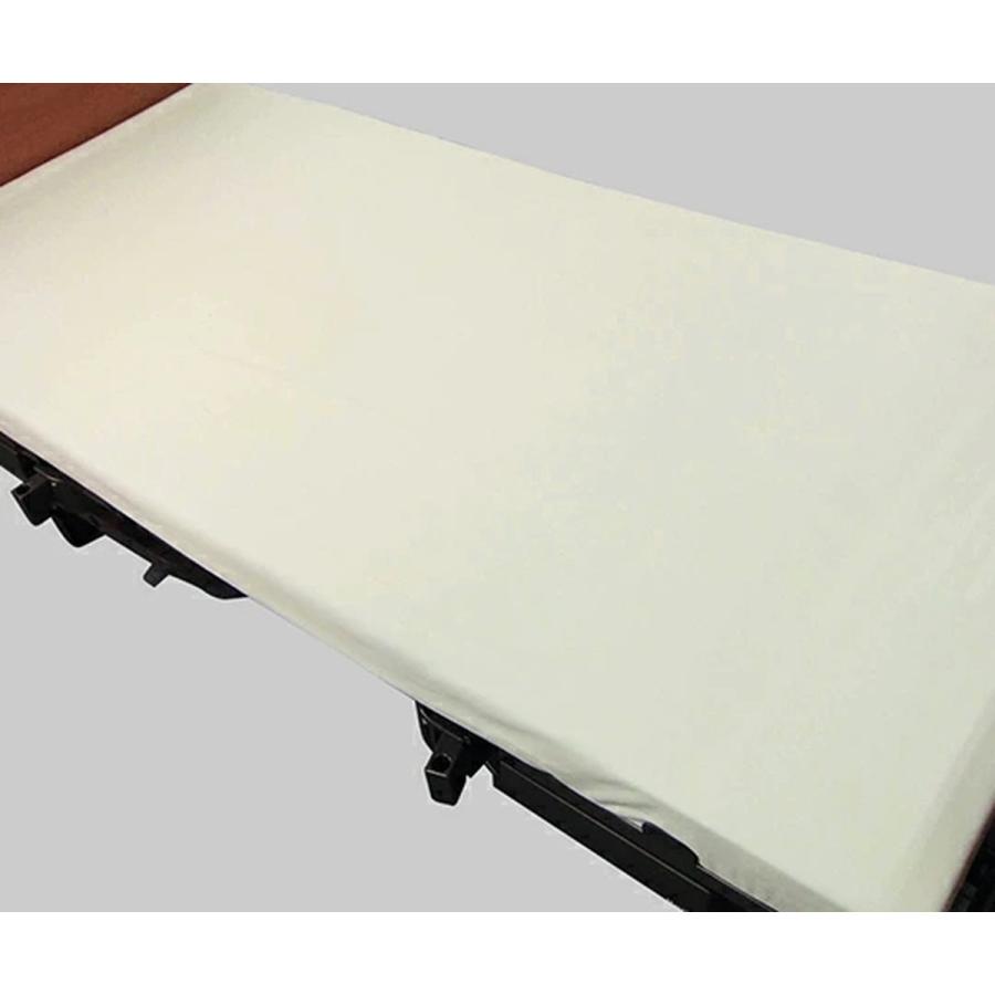 (まとめ買い×10個セット)萬楽 透湿 ボックス型 全面防水シーツ 幅85cm クリーム (送料無料)
