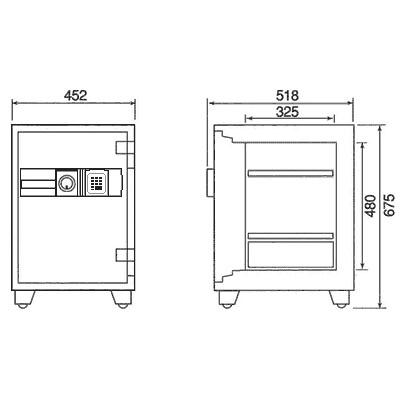 ダイヤセーフ（Diamond Safe） 金庫診断士のいる専門店- DSE68-DX 家庭