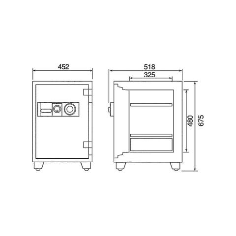 ダイヤセーフ（Diamond Safe） 金庫診断士のいる専門店- DT68-DX 家庭