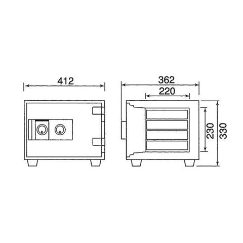 【引取限定】日本金銭機械 耐火金庫 DW30-4 Diamond Safe 鍵2個付き【小倉南区葛原東】 ダイヤセーフ（Diamond Safe） 金庫診断士のいる専門店- DW30-4 家庭用