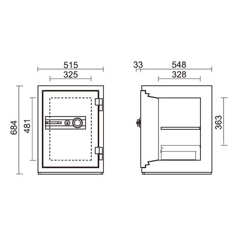 金庫診断士のいる専門店- STJ-50SD ダイヤル式 強化型耐火金庫 日本製「破壊・こじ開けに強い 防犯対策」盗難防止に固定もできる 家庭用金庫の画像