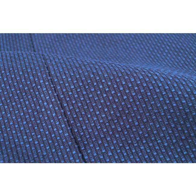 【ひめか】作務衣 日本製 メンズ 大柄 刺し子織作務衣 さむえ 綿100％ S/M/L/LL/3L 1054 サムエ 作業着 部屋着 普段着 ルームウエア 上下セット　濃紺Ｓ