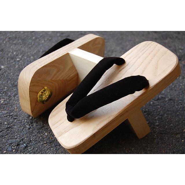 ひめか 一本歯 下駄 高級総桐手作り 高下駄 黒別珍 Lサイズ : 作務衣