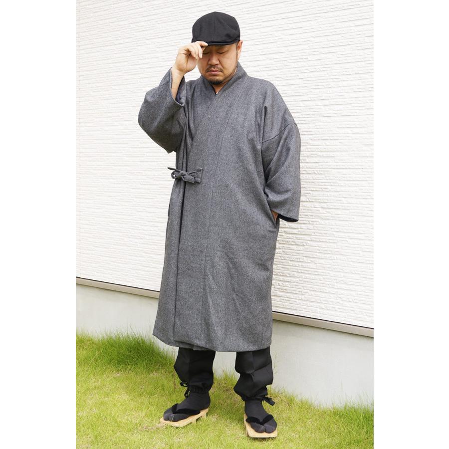 ひめか 【ひめか】 コート メンズ 作務衣 ウールコート 冬 日本製 5080